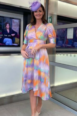 Closet LondonLilac Multi WrapA-line Dress