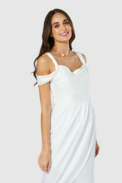 Closet London Ivory Cowl Neck Pencil Dress -Closet London Popular Shop 20211019 Closet D7930 1330 05387.1647363436