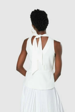 Closet London Ivory Tie Neck Top -Closet London Popular Shop 20211019 Closet S7864 B8118 0766 99921.1647516495