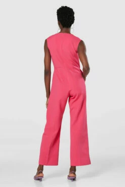 Closet London Pink Wrap Wide Leg Jumpsuit -Closet London Popular Shop 20211019 Closet T8040 0446 10072.1647361185