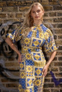 Closet LondonYellow A-Line Dress