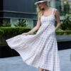 Closet London Oatmeal Grey Gathered Maxi Gingham Dress -Closet London Popular Shop 230510 Closet London 0038 59696.1685543094