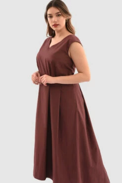 Closet London Curves Chocolate High Low Dress -Closet London Popular Shop 2ynYRmXw 57066.1650633101