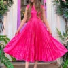 Closet London Pink Floral Pleated Dress -Closet London Popular Shop 5131 47042.1697120947