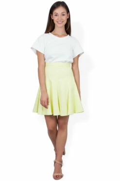 CLOSET Flare Panel Waffle Skirt