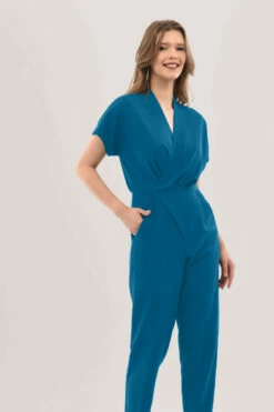 Closet London Blue Wrap Front Kimono Jumpsuit -Closet London Popular Shop 9Psu0jug 01593.1648052106.1280.1280 copy 2 62044.1653062537