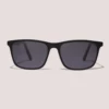 Closet London Kate Matt Gun Rectangular Sunglasses