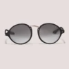 Closet London Rita Matt Black Oval Sunglasses -Closet London Popular Shop ACG7135 C1 26623.1633090120