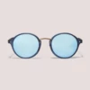Closet London Rita Transparent Blue Oval Sunglasses