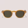 Closet London Sienna Shiny CognacRound Sunglasses