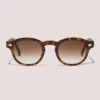 Closet London Sienna Shiny Havana Brown Round Sunglasses