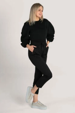 Closet London Black Slim Joggers -Closet London Popular Shop ALB6850 ALB6850 BLACK 5 92867.1622118862