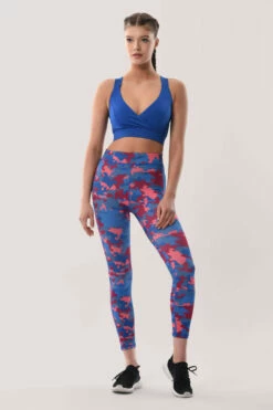 Closet London Blue Camouflage Leggings