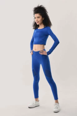 Closet London Blue Long Sleeve Crop Top -Closet London Popular Shop ALJ6837 ALJ6829 DSC 2998 81506.1625501572