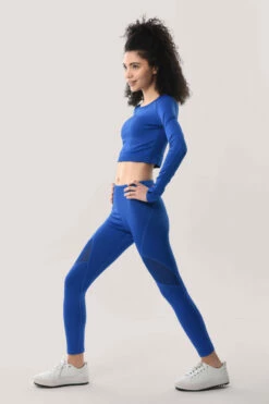 Closet London Blue Long Sleeve Crop Top -Closet London Popular Shop ALJ6837 ALJ6829 DSC 2999 92578.1613564335
