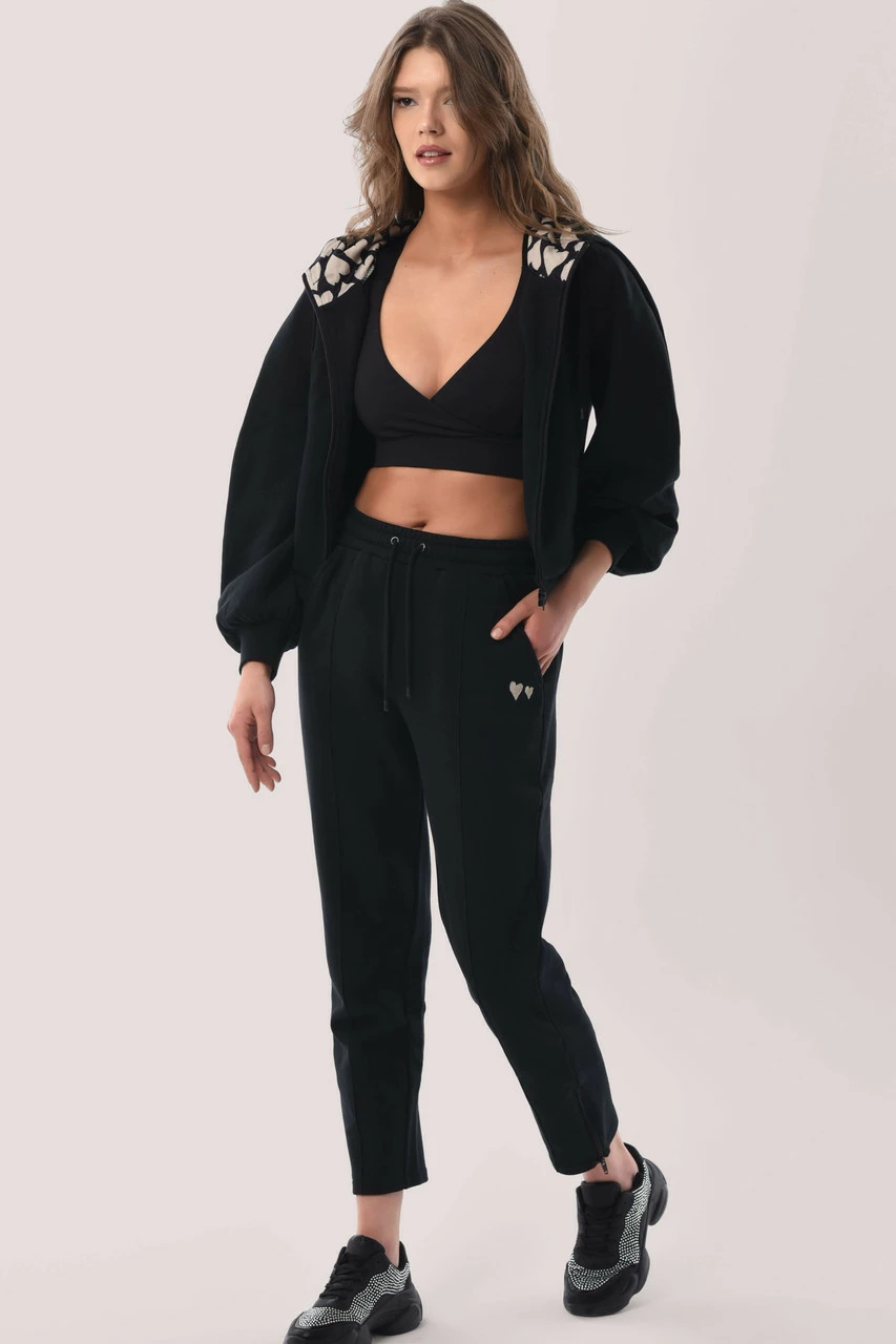 Closet London Black Zip Up With Hood 4 Closet London Black Zip Up With Hood - Image 2