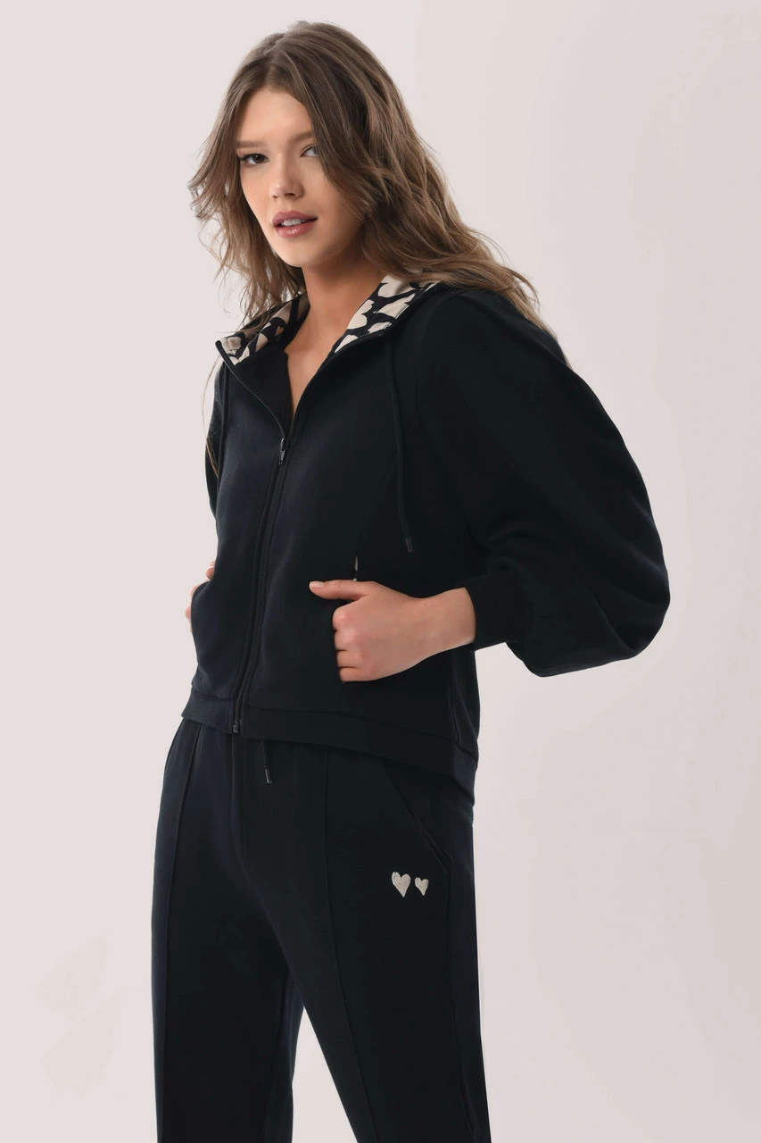 Closet London Black Zip Up With Hood 3 Closet London Black Zip Up With Hood