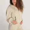 Closet London Ivory Zip Up With Hood