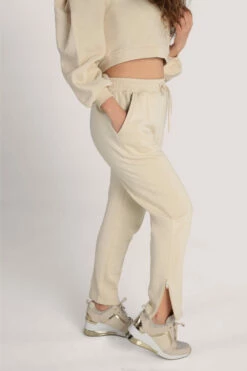 Closet London Ivory Smart Sweat Joggers -Closet London Popular Shop ALT6853 IVORY 7 81029.1621251776