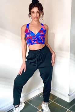 Closet LondonBlue Camouflage Bra Top