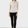 Closet London Grey Collar Knot Blouse -Closet London Popular Shop B340 GREY HIGH COLLAR TOP 1 74698.1633089929