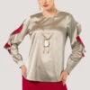 Closet London Gold Frill Sleeve Blouse