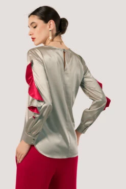 Closet London Gold Frill Sleeve Blouse -Closet London Popular Shop B4472 DSC 9562 20504.1567520239