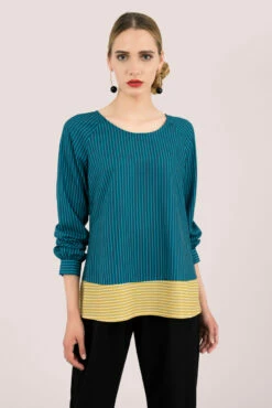 Closet London Blue Raglan Sleeve Top