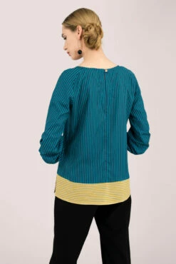 Closet London Blue Raglan Sleeve Top -Closet London Popular Shop B5353DSC 1777 1 34346.1566385698