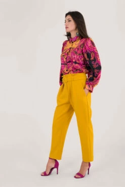 Closet London Mustard Paper Bag Trousers With Belt 8 Closet London Mustard Paper Bag Trousers With Belt -Closet London Popular Shop B5487 T5395 DSC 8486 71800.1625752459