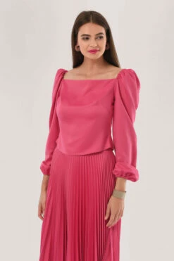 Closet London Pink Bardot Puff Sleeve Top 8 Closet London Pink Bardot Puff Sleeve Top -Closet London Popular Shop B6662 DSC 1271 84914.1610985981