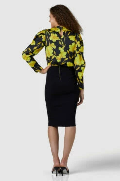 Closet London Yellow Puff Sleeve High Neck Blouse 9 Closet London Yellow Puff Sleeve High Neck Blouse -Closet London Popular Shop B6723 JS6761 210629 Closet London 2509 57138.1626279314