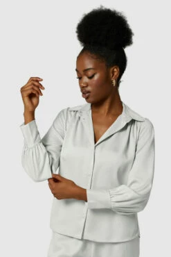 Closet London Off White Gathered Shirt -Closet London Popular Shop B7092 4690 24711.1635172391