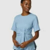 Closet London Baby Blue Tie Waist Top -Closet London Popular Shop B7106 T7093 4071 43604.1633954450