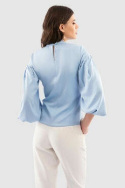 Closet LondonBaby Blue Puff Sleeve Blouse Blue -Closet London Popular Shop B7131 Baby DSC 6382 95747.1649756972