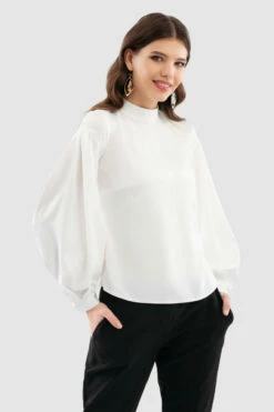 Closet London Off White Puff Sleeve Blouse 8 Closet London Off White Puff Sleeve Blouse -Closet London Popular Shop B7131 Off DSC 6470 66685.1649757160