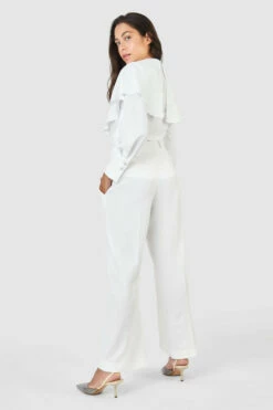 Closet London Ivory White Wide Leg Pleated Trousers -Closet London Popular Shop B7685 T7703 30 10018.1633706403