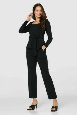 Closet London Black Square Neck Blouse -Closet London Popular Shop B7760 BLACK T7759 BLACK 20211019 Closet ADDITIONAL 1485 45374.1637337043