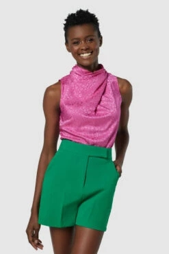 Closet London Green Tailored Shorts -Closet London Popular Shop B8113 T8127 20211026 Closet London 0055 27100.1647534311