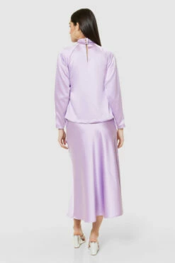 Closet London Purple Lilac Midi Skirt -Closet London Popular Shop B9528 S9523 AMBER 63650 94740.1690471383