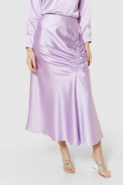 Closet London Purple Lilac Midi Skirt -Closet London Popular Shop B9528 S9523 AMBER 63663 26089.1690471383