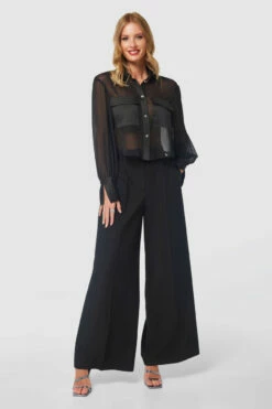 Closet LondonBlack Wide Leg Trouser
