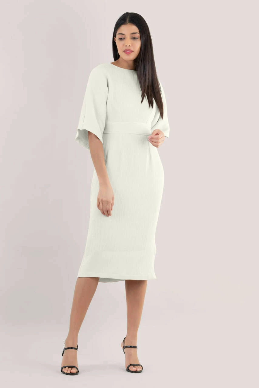 Closet London Ivory Kimono Midi Dress 5 Closet London Ivory Kimono Midi Dress - Image 3