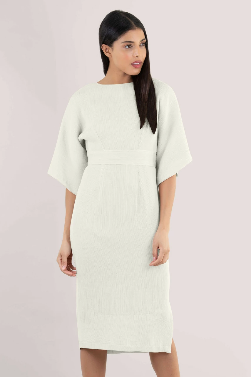 Closet London Ivory Kimono Midi Dress 3 Closet London Ivory Kimono Midi Dress