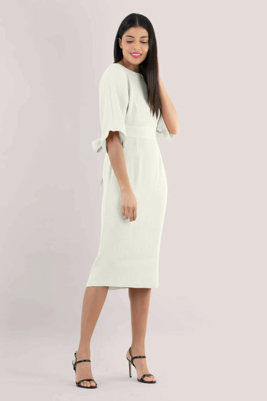 Closet London Ivory Kimono Midi Dress 4 Closet London Ivory Kimono Midi Dress - Image 2