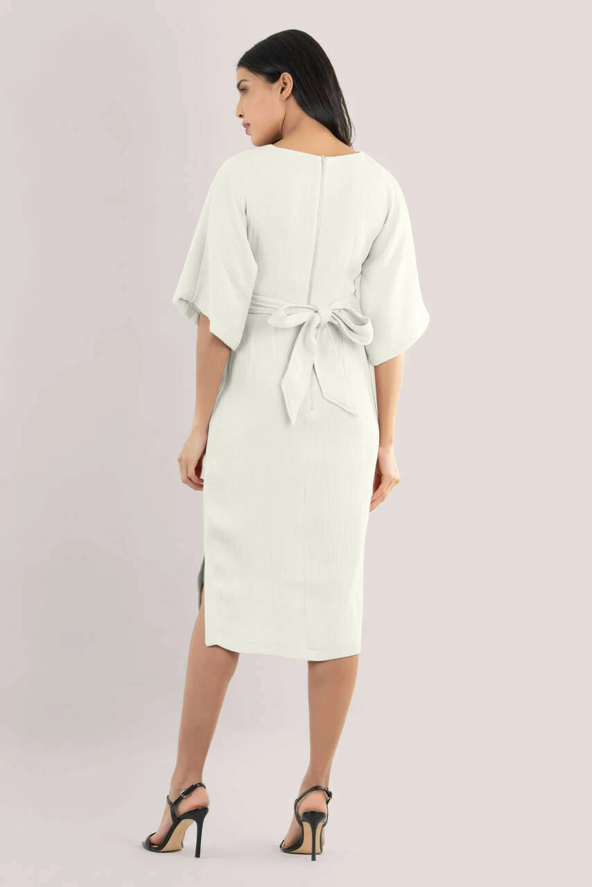 Closet London Ivory Kimono Midi Dress 6 Closet London Ivory Kimono Midi Dress - Image 4