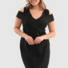 Closet London Curves Black Bodycon Dress