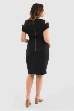 Closet London Curves Black Bodycon Dress -Closet London Popular Shop Cd7274 Black DSC 4917 42251.1650630292