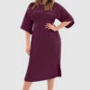 Closet London Curves PURPLE Kimono Midi Dress -Closet London Popular Shop D1893C DSC 1594 220161 90564.1687265921