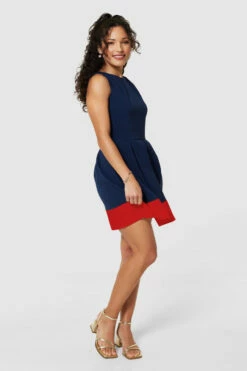 Closet LondonNAVY/REDHackney Dress 8 Closet LondonNAVY/REDHackney Dress -Closet London Popular Shop D2747 NAVYCREAM 1698 537041 86158.1687261782